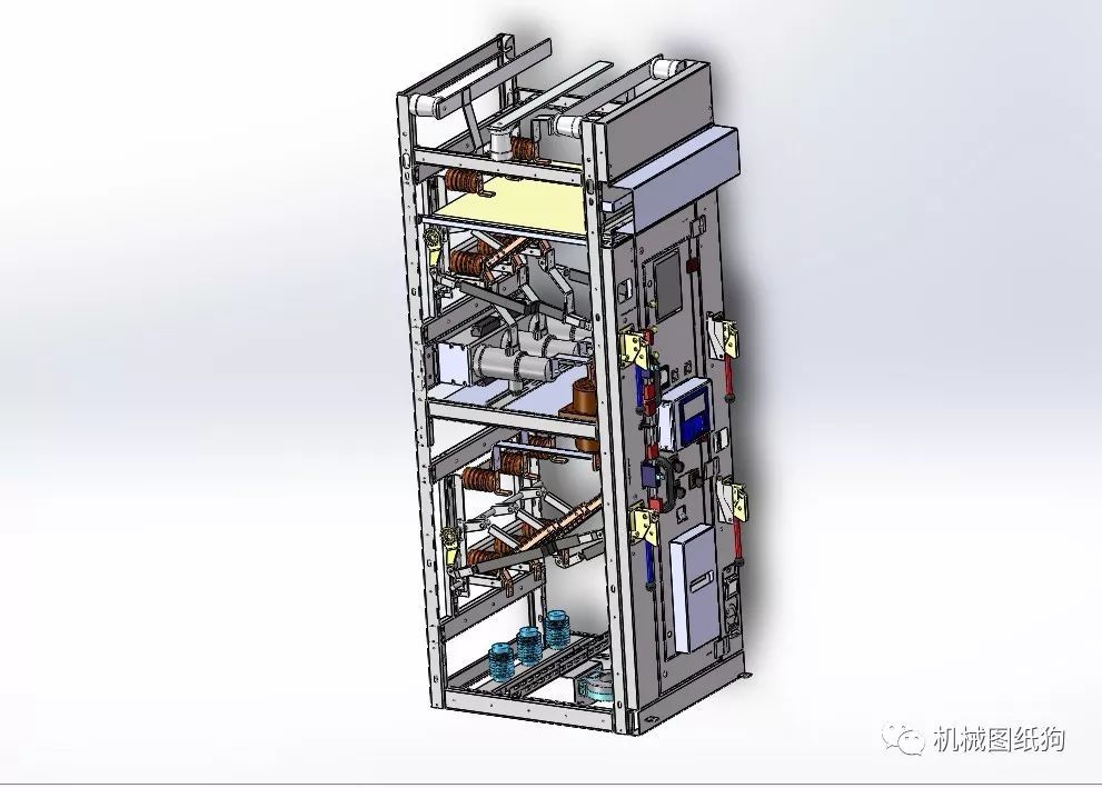 6-10KV電源開關(guān)柜三維模型圖Solidworks設(shè)計