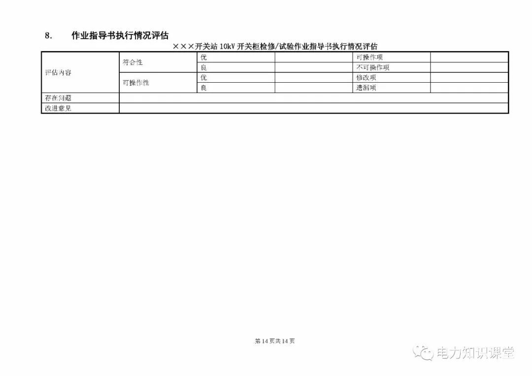 10kV開關(guān)柜維護(hù)和測試標(biāo)準(zhǔn)化操作說明